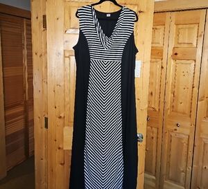 LAST CHANCE Chic Black and White Striped Dress for $25